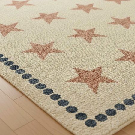 Handmade Cotton and Wool Handknotted Rug for Serene Living